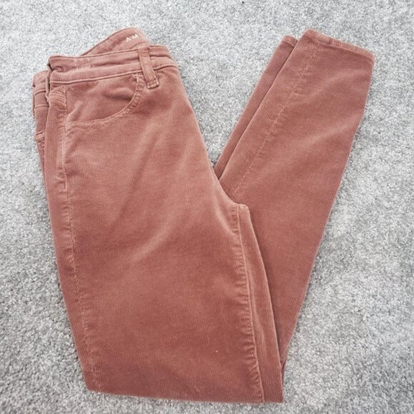 American Eagle Womens Corduroy Pants Size 0 Short Hi-Rise Stretch Jeggings /A136 - Picture 2 of 9
